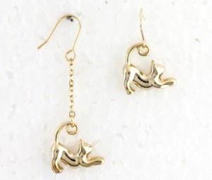 boucles d'oreille chat