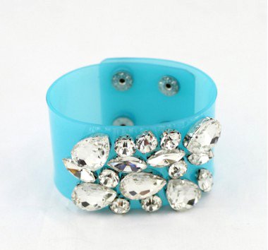 bracelet en cristaux de verre flashy