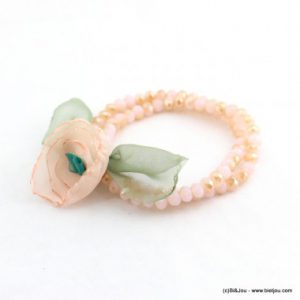 bracelet elastique fleurs