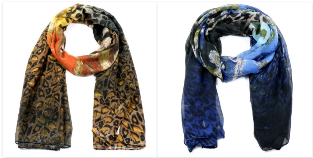 Exemple de foulards à imprimé animal