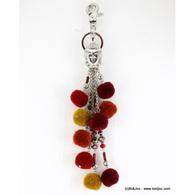 Porte clef bouddha, boho chic