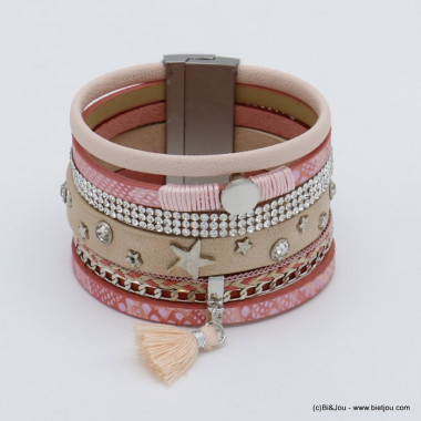 Bracelet lien en cuir Parissima.com